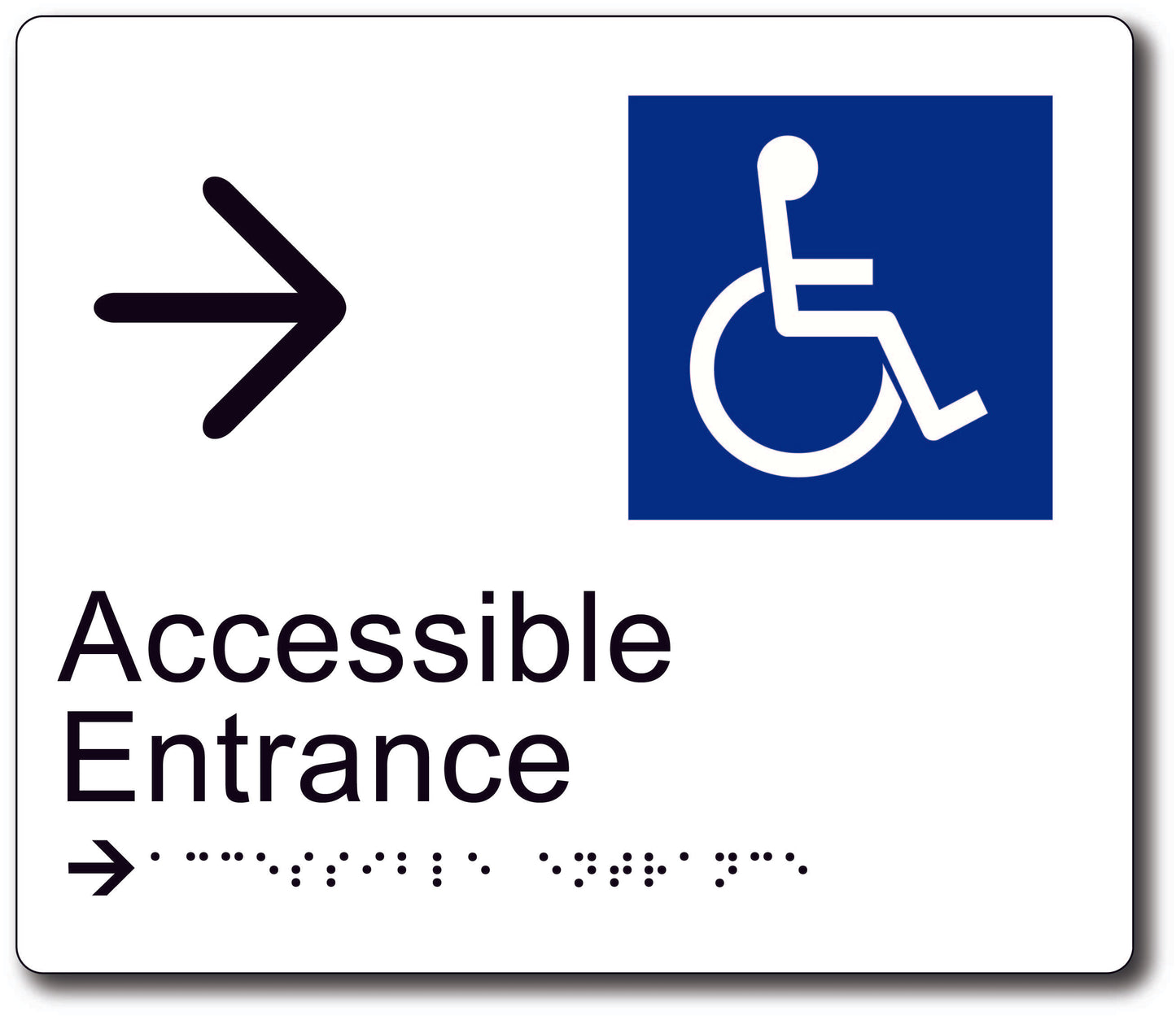 Accessible Entrance - Right Arrow