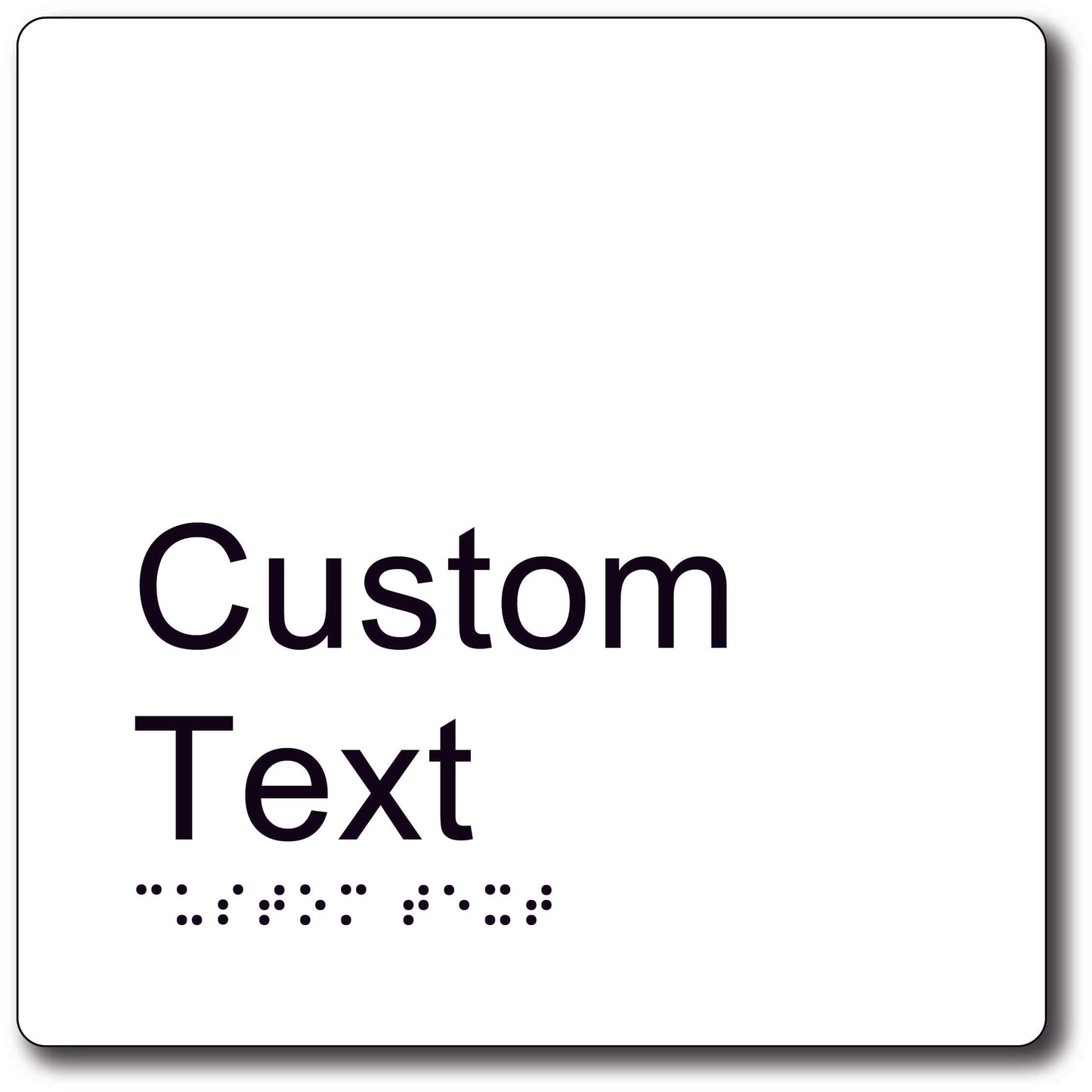 Customisable Text - 180x180mm