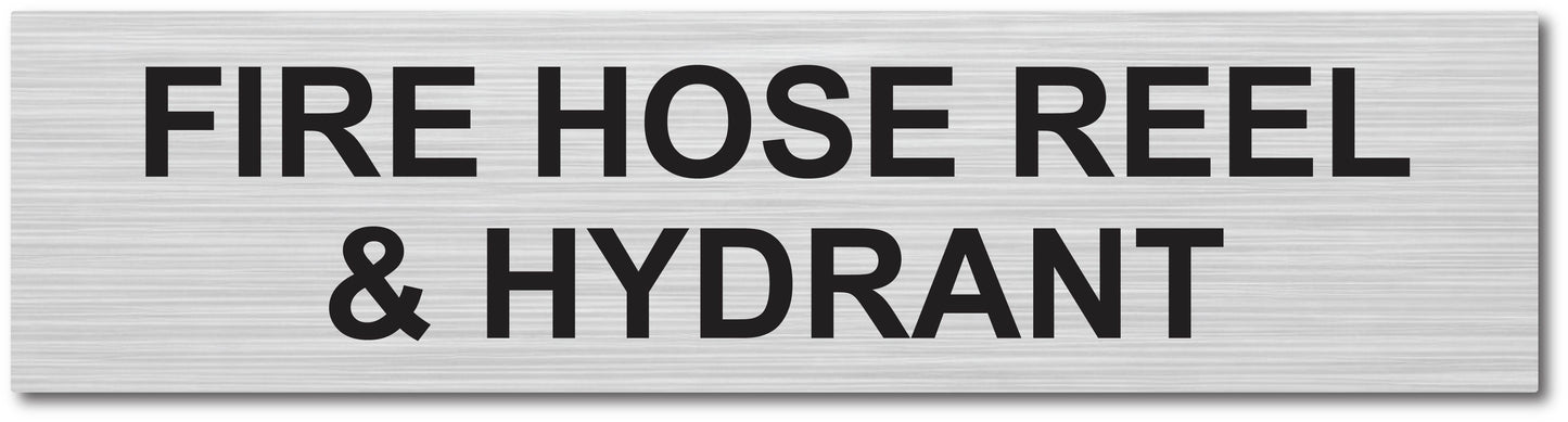 Door Plaque - FIRE HOSE REEL & HYDRANT