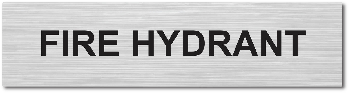 Door Plaque - FIRE HYDRANT