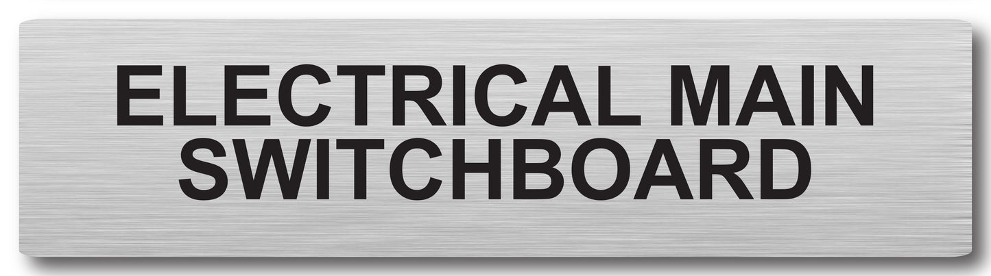 Door Plaque - Electrical Main Switchboard