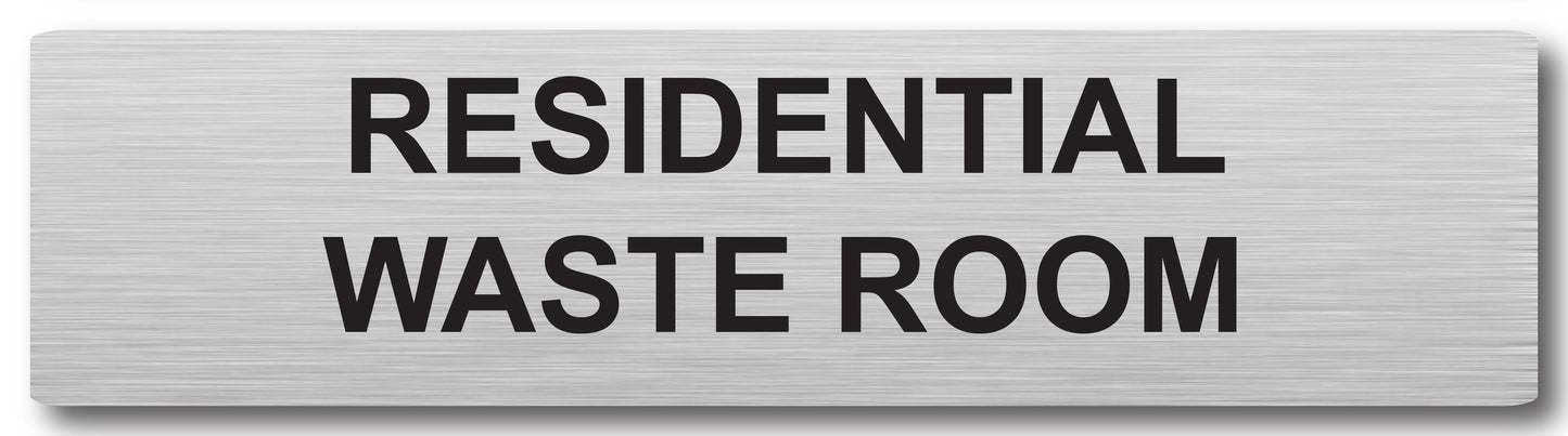 Door Plaque - Residential Waste Room