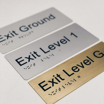 Braille Exit Signs | Exit Level Signage | Braille Co