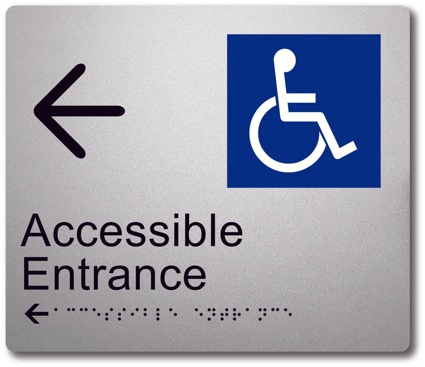 Accessible Entrance - Left Arrow