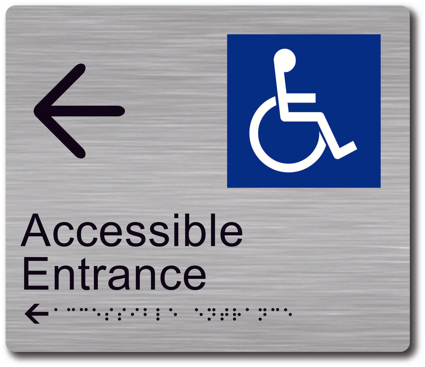 Accessible Entrance - Left Arrow