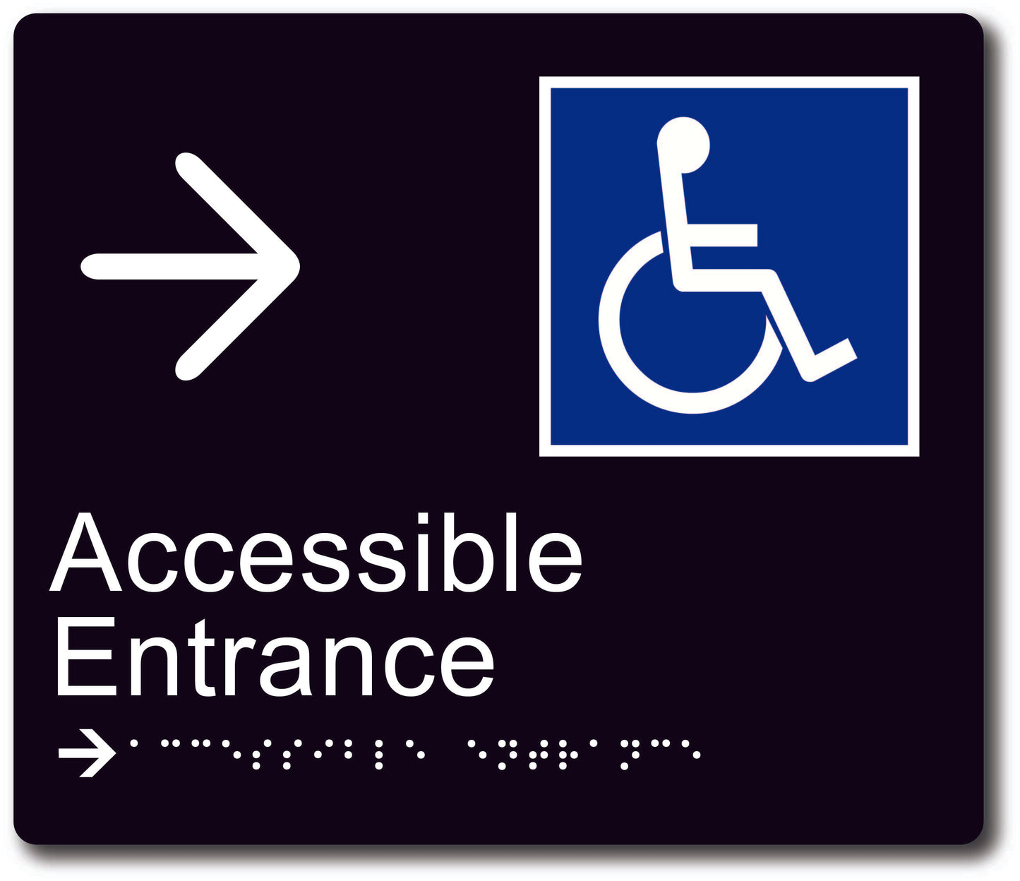 Accessible Entrance - Right Arrow