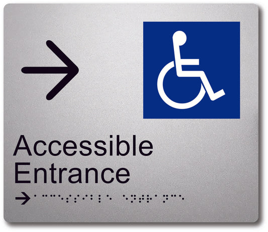 Accessible Entrance - Right Arrow