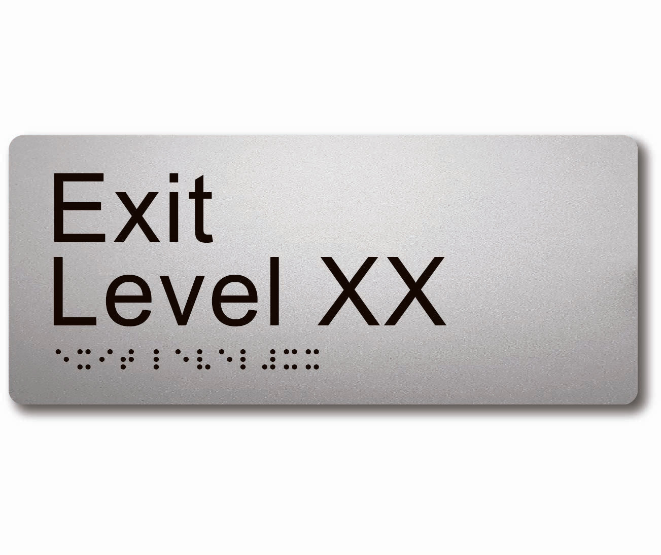 Braille Exit Level Signs V2 - Braille Co