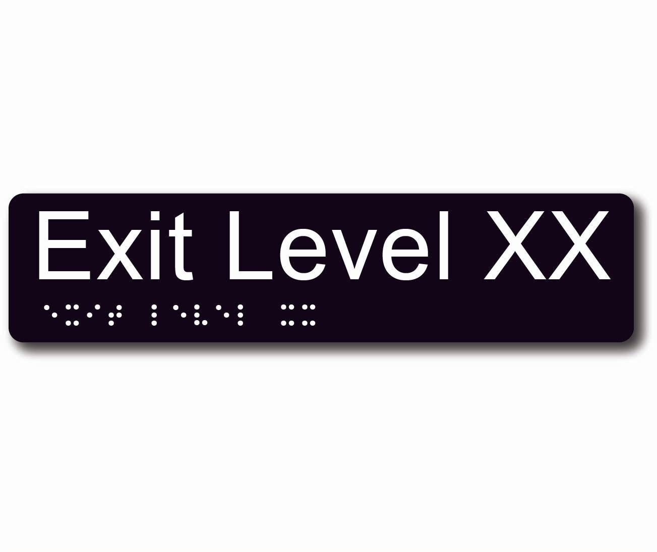 Exit Level TypeE 210x50mmH