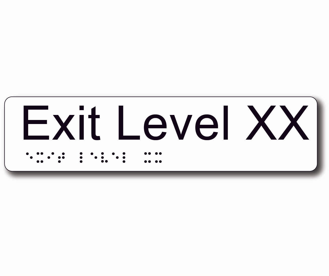 Exit Level TypeE 210x50mmH