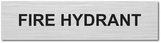Door Plaque - FIRE HYDRANT