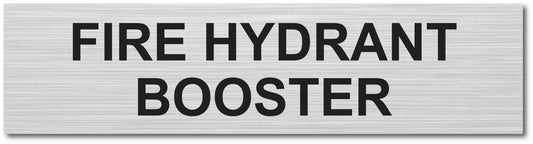 Door Plaque - FIRE HYDRANT BOOSTER