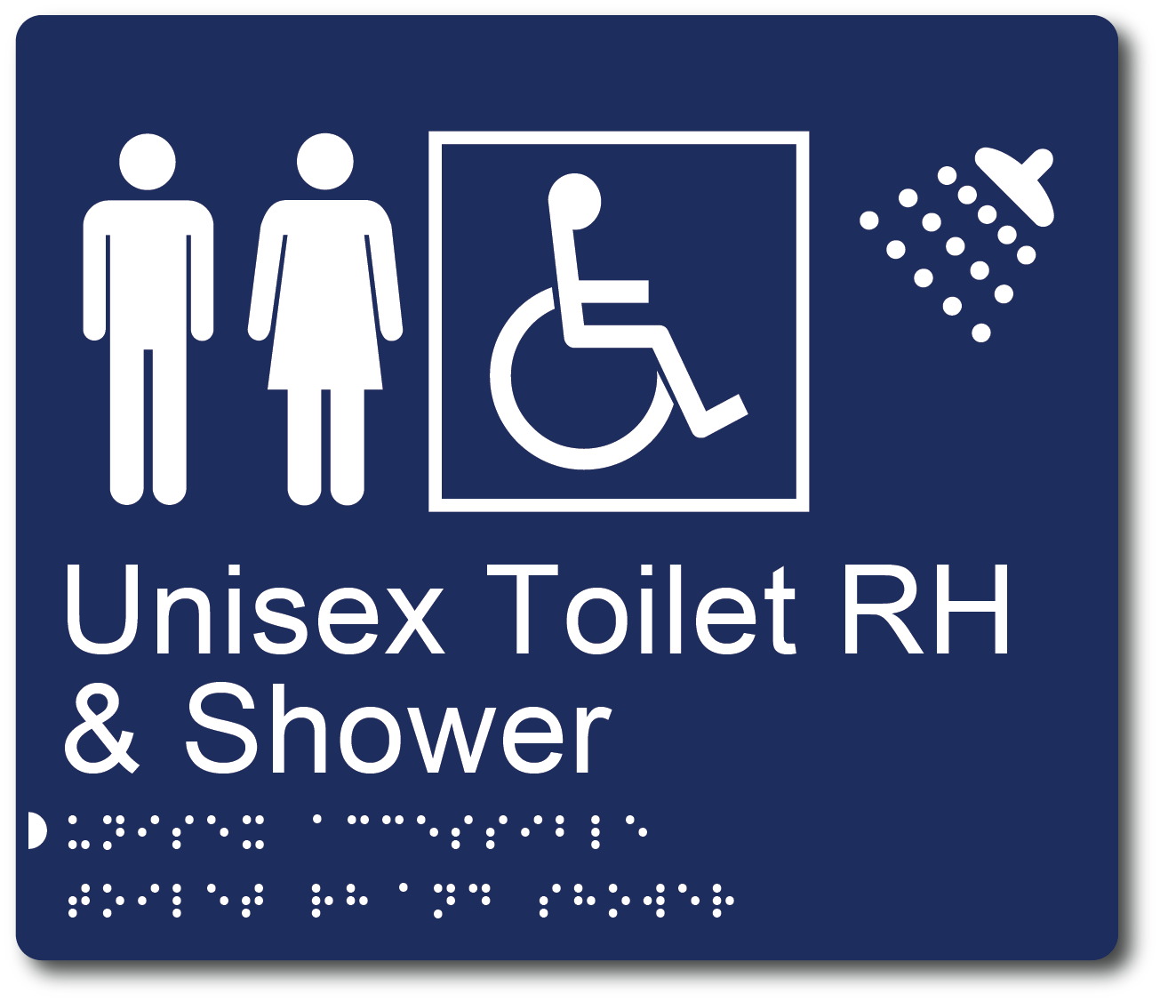 Unisex Toilet RH & Shower