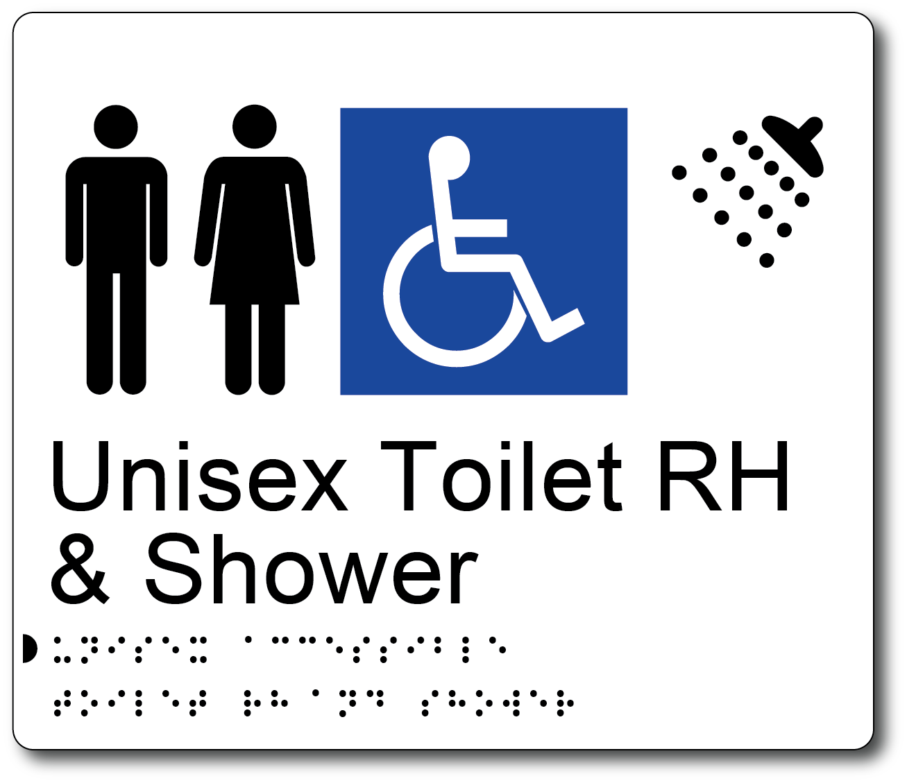 Unisex Toilet RH & Shower