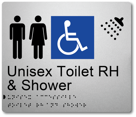Unisex Toilet RH & Shower