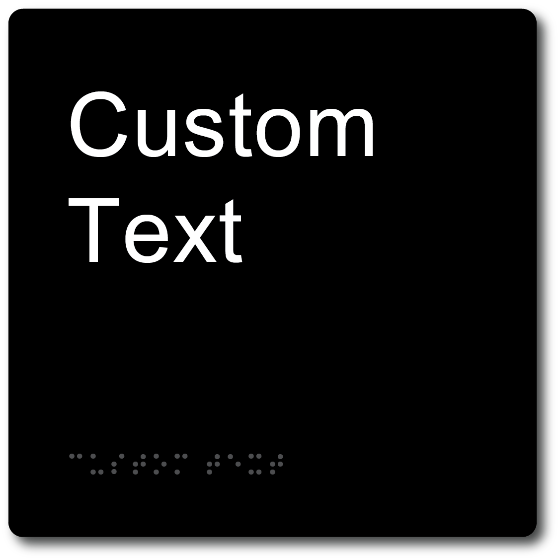 Customisable Text - 180x180mm