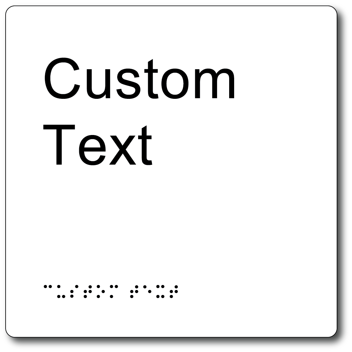 Customisable Text - 180x180mm