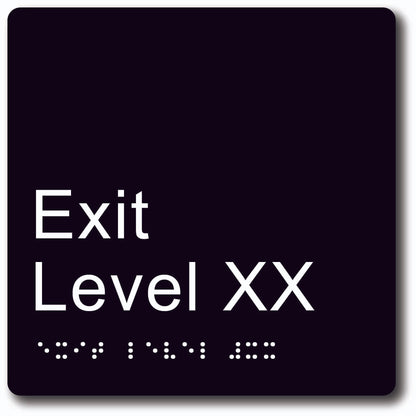 Exit Level TypeC 150x150mm