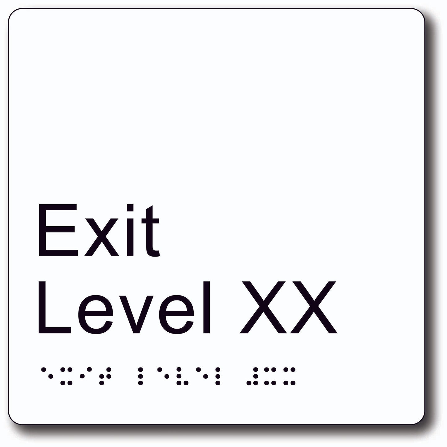 Exit Level TypeC 150x150mm