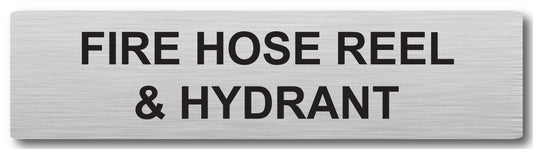 Door Plaque - Fire Hose Reel & Hydrant