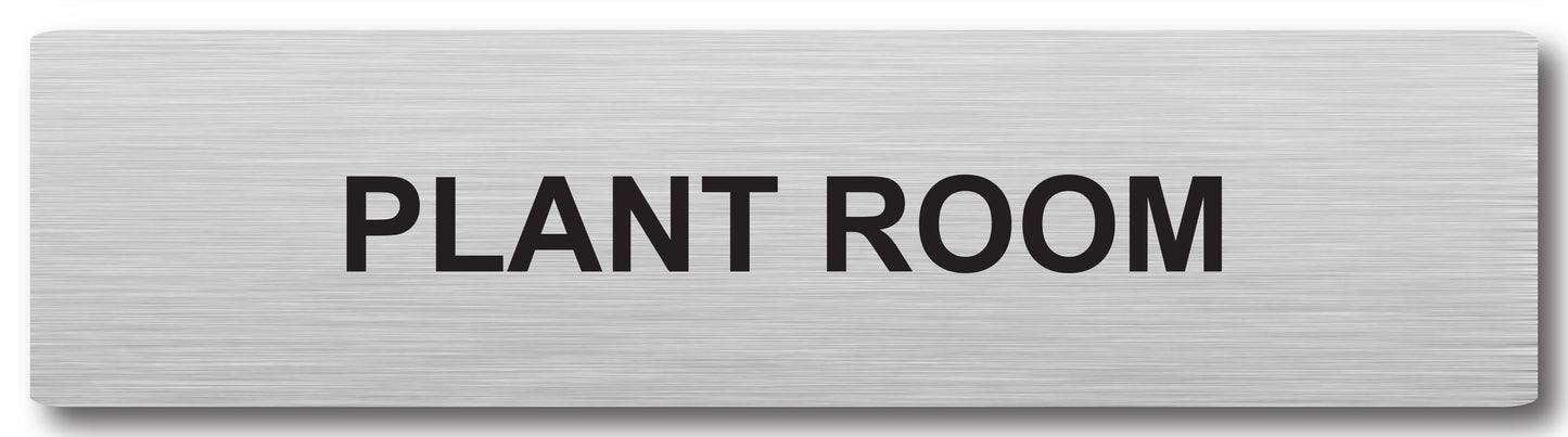 Door Plaque - Plant Room